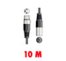 Kabel DMX Qtx do oświetlenia 10,0 metrów