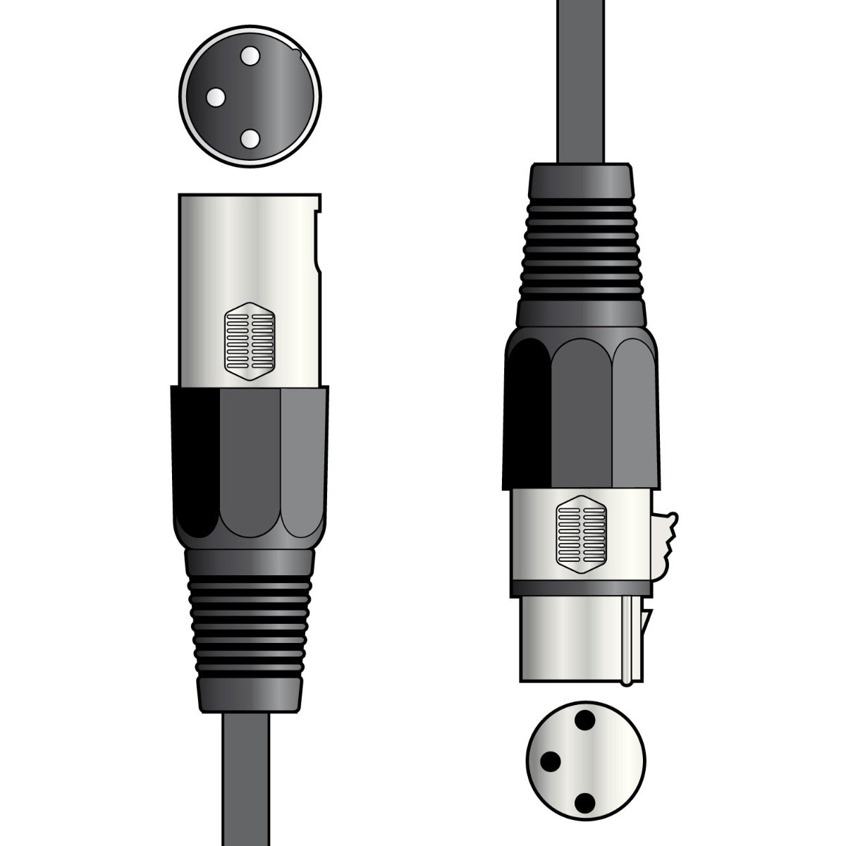 Kabel DMX Qtx do oświetlenia 10,0 metrów – zdjęcie 2