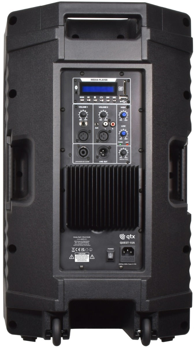 Qtx Quest 15A głośnik aktywny 15" 220W RMS – zdjęcie 3