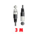 Chord XLR0300 budżetowy kabel XLRM - XLRF 3m