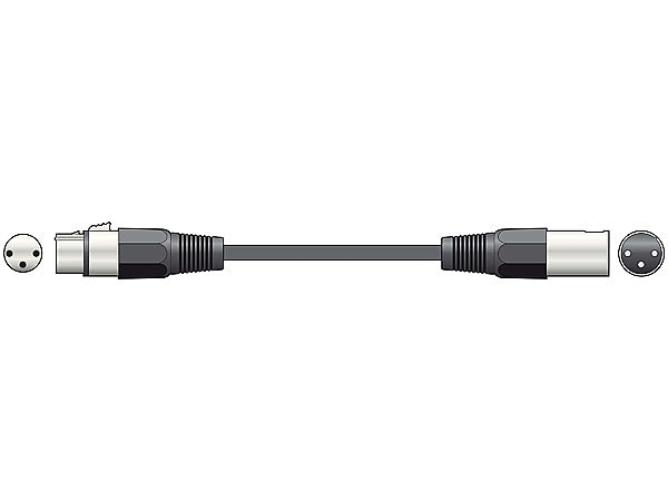 Chord XLR0600 budżetowy kabel XLRM - XLRF 6m – zdjęcie 2