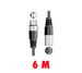 Chord XLR0600 budżetowy kabel XLRM - XLRF 6m