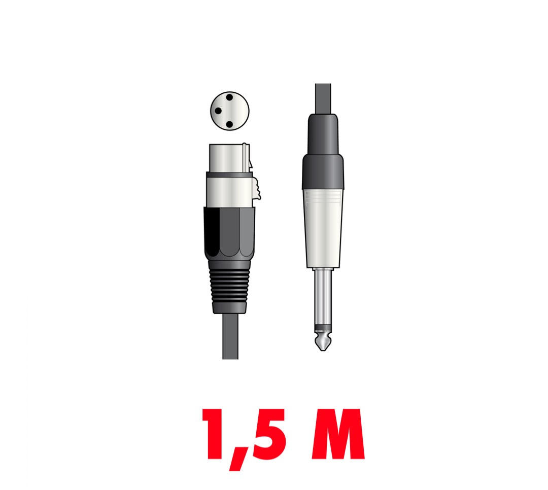 Chord XF0150 Budget XLRF - kabel Jack męski 1,5 m