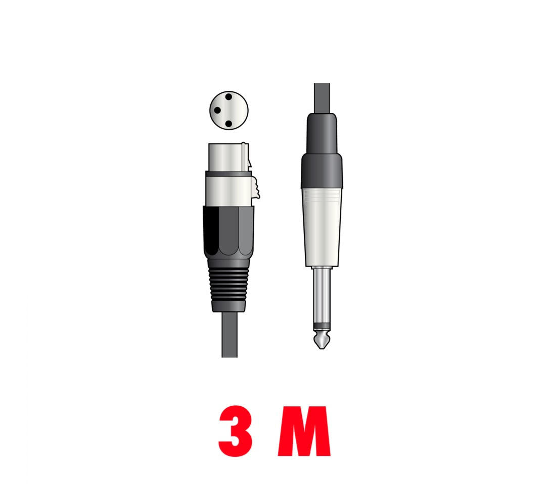 Chord XF0300 Budget XLRF - kabel Jack męski 3m