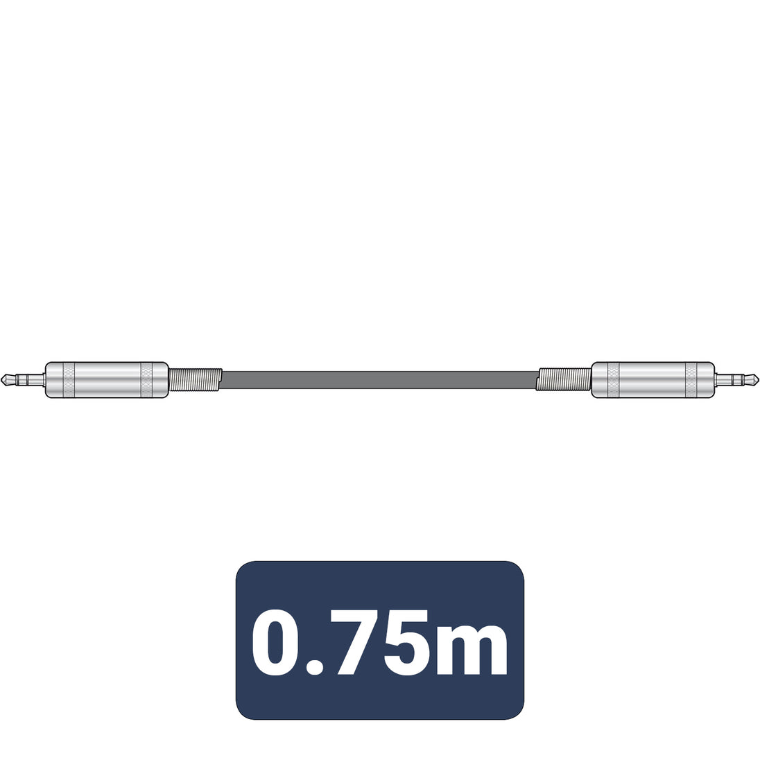kabel audio jack 3,5 mm - jack 3,5 mm 0,75 m
