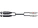 Kabel audio Red Sound XF075 2 x XLR żeński - 2 x RCA 0,75 m – zdjęcie 2