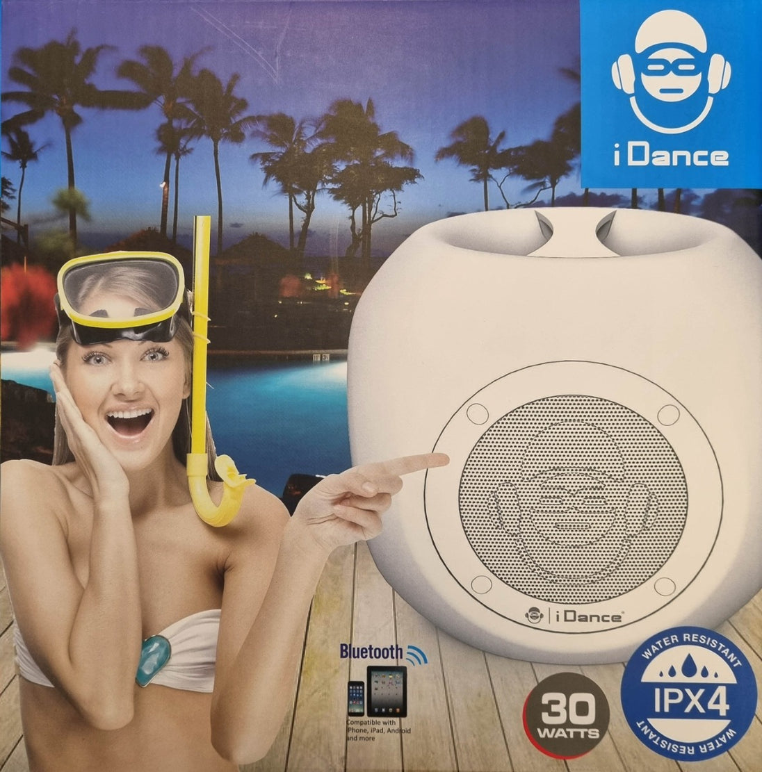 iDance Audio LC100 Led Cube – wodoodporny głośnik Bluetooth z diodą LED – zdjęcie 5