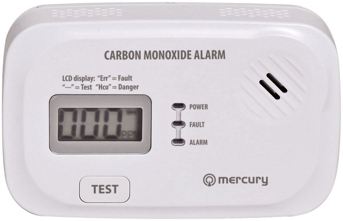 Alarm tlenku węgla Mercury COD-208A zasilany bateryjnie