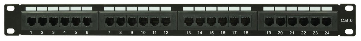 Panele krosowe Adastra CAT6-24IDC IDC do montażu w szafie rack, 24 porty, 1U