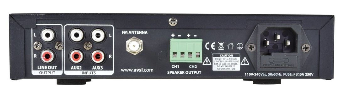 Wzmacniacz stereo Adastra A22 2 x 55 W z Bluetooth i złączem mikrofonowym – zdjęcie 3