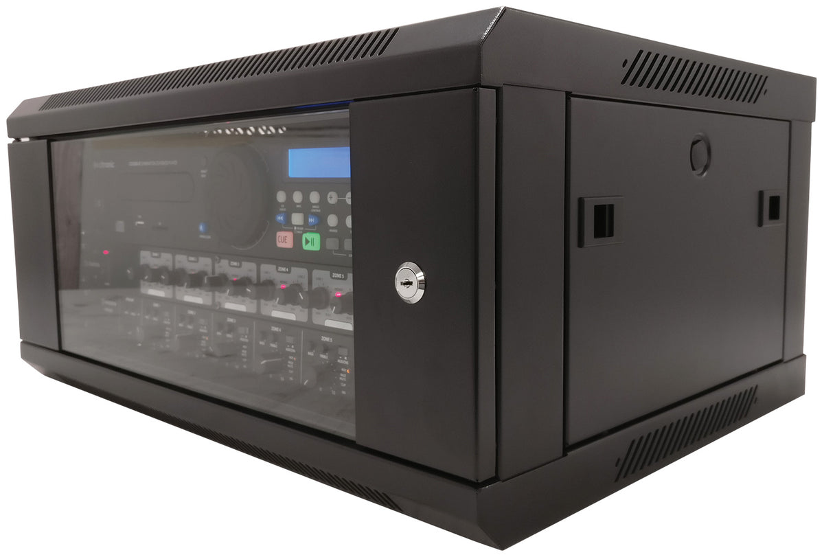 Szafa rack na sprzęt Adastra 19" z drzwiami szklanymi 12U 450 x 600 x 634 mm – zdjęcie 3