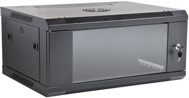Szafa rack na sprzęt Adastra 19" z drzwiami szklanymi 6U 450 x 600 x 367 mm