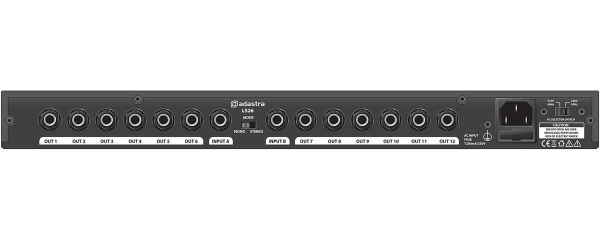 Citronic LS26 mono/stereo rozdzielacz sygnału liniowego – zdjęcie 3