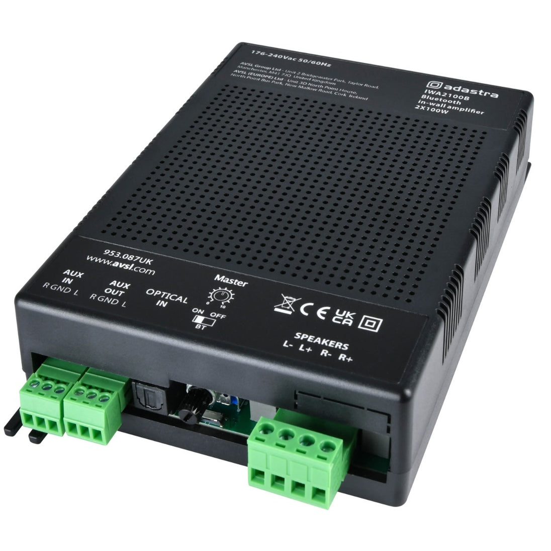 Adastra IWA2100B 2x 100W wbudowany wzmacniacz Bluetooth – zdjęcie 4