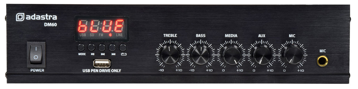 Wzmacniacz Adastra DM60 100 V z Bluetooth i radiem USB/FM 60 W – zdjęcie 2