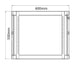 Szafa rack na sprzęt Adastra 19" z drzwiami szklanymi 9U 450 x 600 x 279 mm – zdjęcie 4