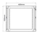 Szafa rack na sprzęt Adastra 19" z drzwiami szklanymi 9U 450 x 600 x 279 mm – zdjęcie 4
