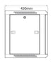 Szafa rack na sprzęt Adastra 19" z drzwiami szklanymi 9U 450 x 600 x 279 mm – zdjęcie 5