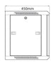 Szafa rack na sprzęt Adastra 19" z drzwiami szklanymi 9U 450 x 600 x 279 mm – zdjęcie 5