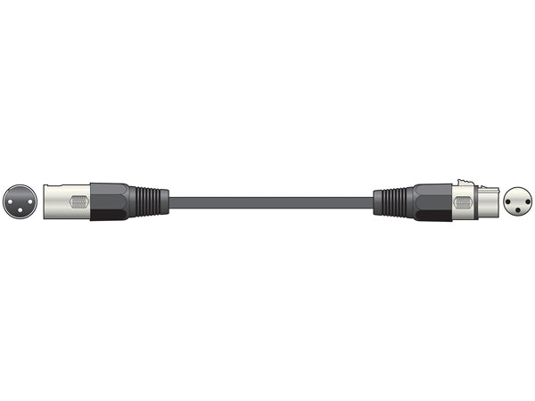 Kabel DMX Qtx do oświetlenia 6,0 metrów – zdjęcie 2