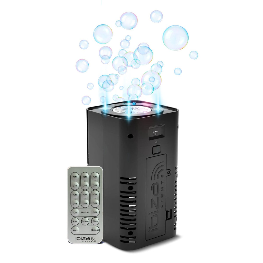 Maszyna do robienia baniek mydlanych Ibiza Bubble Dream z diodami LED