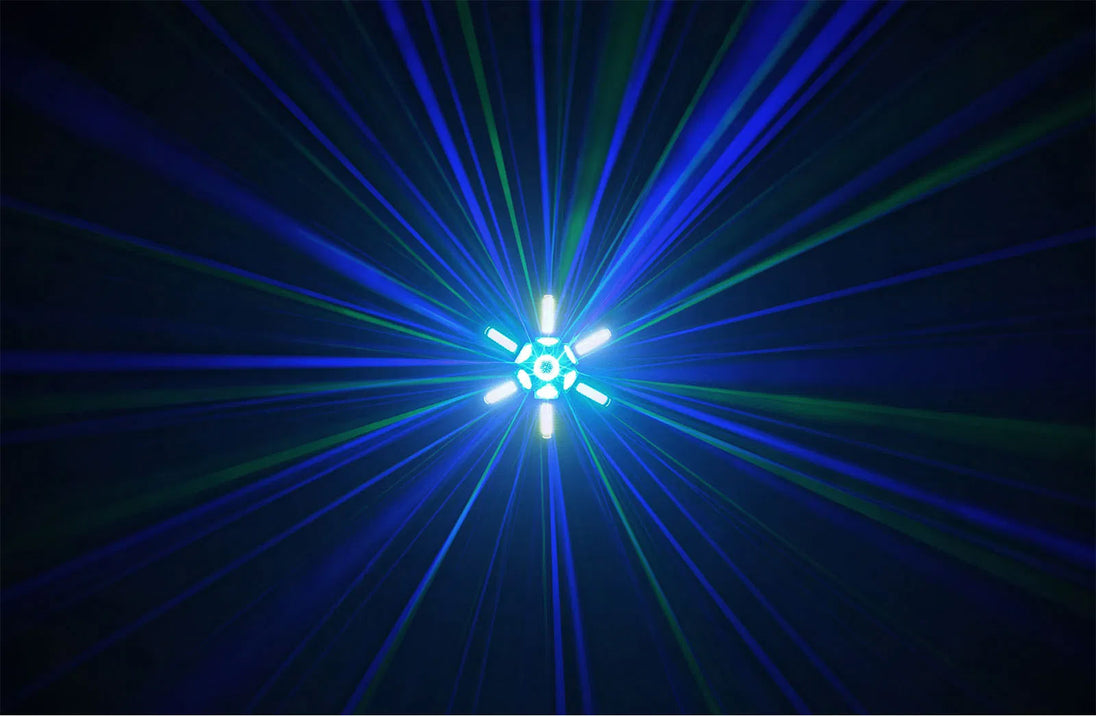 Equinox EQLED206 Radiance wielofunkcyjna kula lustrzana 6x RGBW z efektem świetlnym/wielofunkcyjnym – zdjęcie 5
