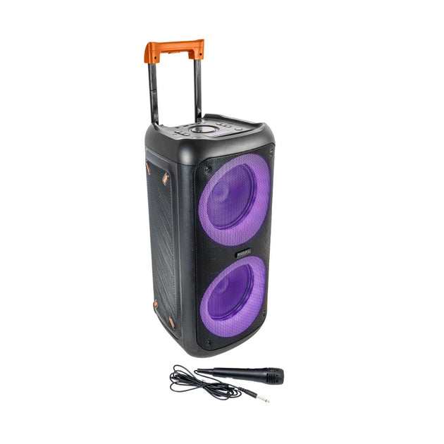 Głośnik LED Ibiza Eris400 zasilany bateryjnie 400 W BT USB TWS AUX