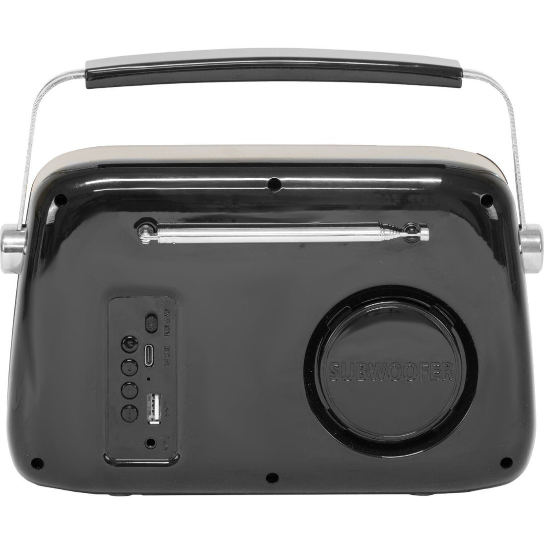 Freesound VR40BK-DAB modne czarne radio retro z FM DAB BT i baterią – zdjęcie 2