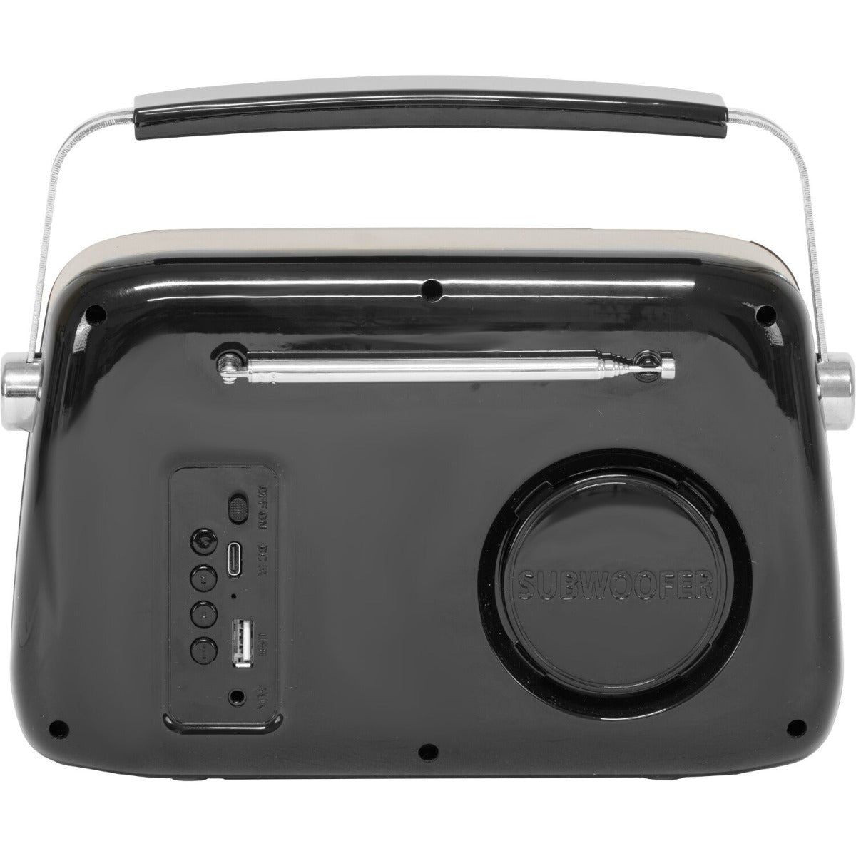 Freesound VR40BK-DAB modne czarne radio retro z FM DAB BT i baterią – zdjęcie 2