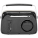 Freesound VR40BK-DAB modne czarne radio retro z FM DAB BT i baterią – zdjęcie 2