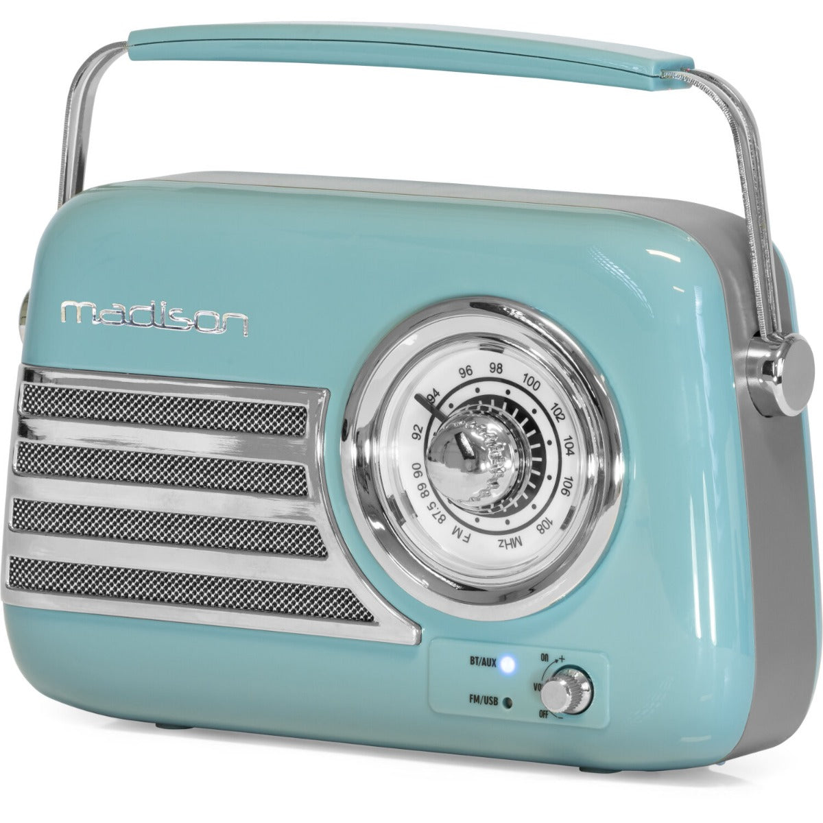 Radio retro z akumulatorem Madison Freesound VR40BL Blue – zdjęcie 2