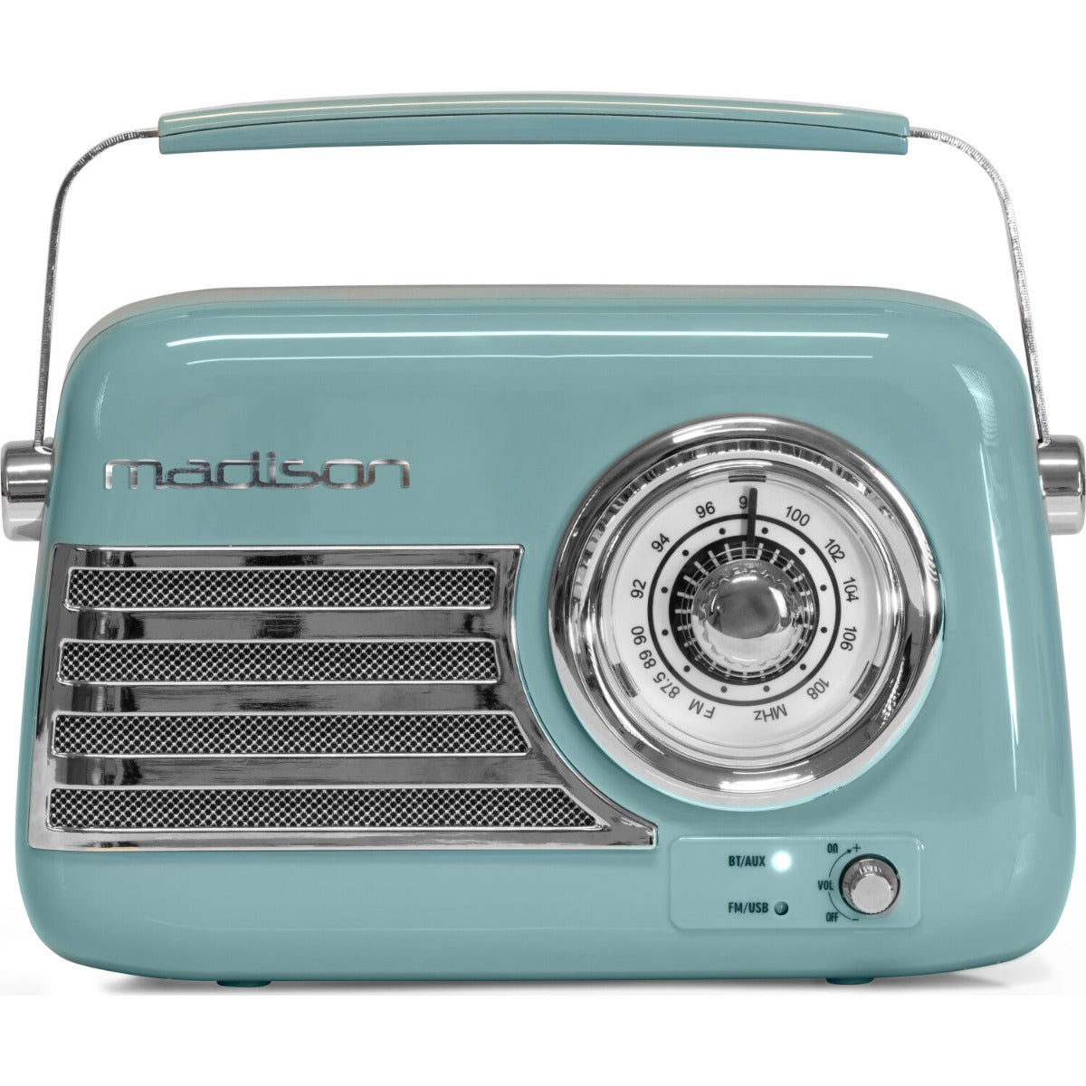 Radio retro z akumulatorem Madison Freesound VR40BL Blue – zdjęcie 4