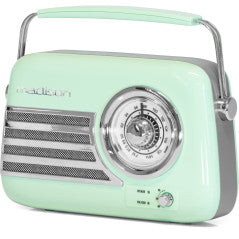 Madison Freesound VR40Gr Zielone, akumulatorowe radio retro