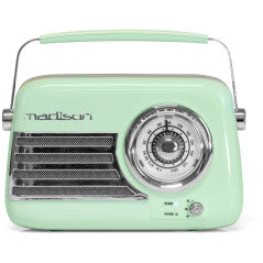 Madison Freesound VR40Gr Zielone, akumulatorowe radio retro – zdjęcie 2
