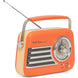 Głośnik retro Madison Freesound VR40OR w kolorze matowo-pomarańczowym
