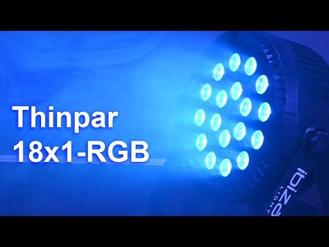 Projektor Par Ibiza Light Thinpar 18x1W RGB, bardzo płaski – zdjęcie 4