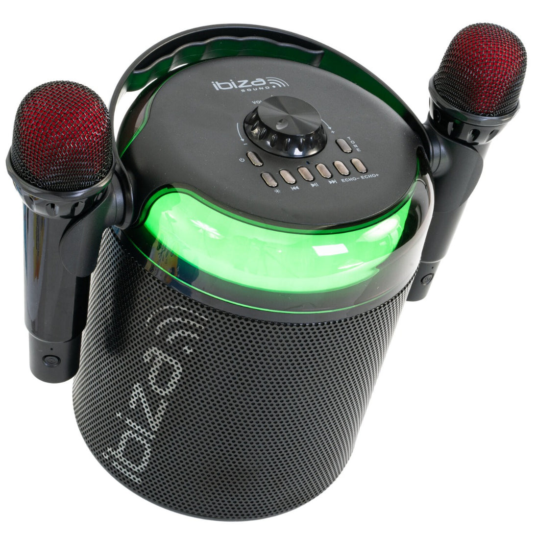 Głośnik karaoke Bluetooth Ibiza KARAHOME-BK na akumulator 120W – zdjęcie 2