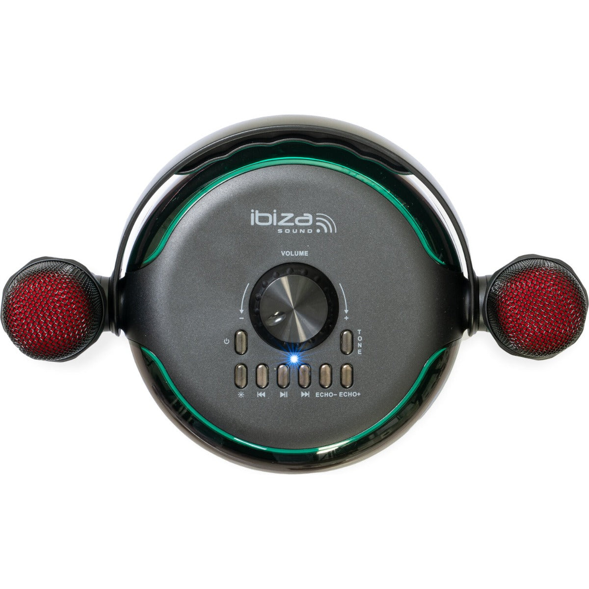 Głośnik karaoke Bluetooth Ibiza KARAHOME-BK na akumulator 120W – zdjęcie 4