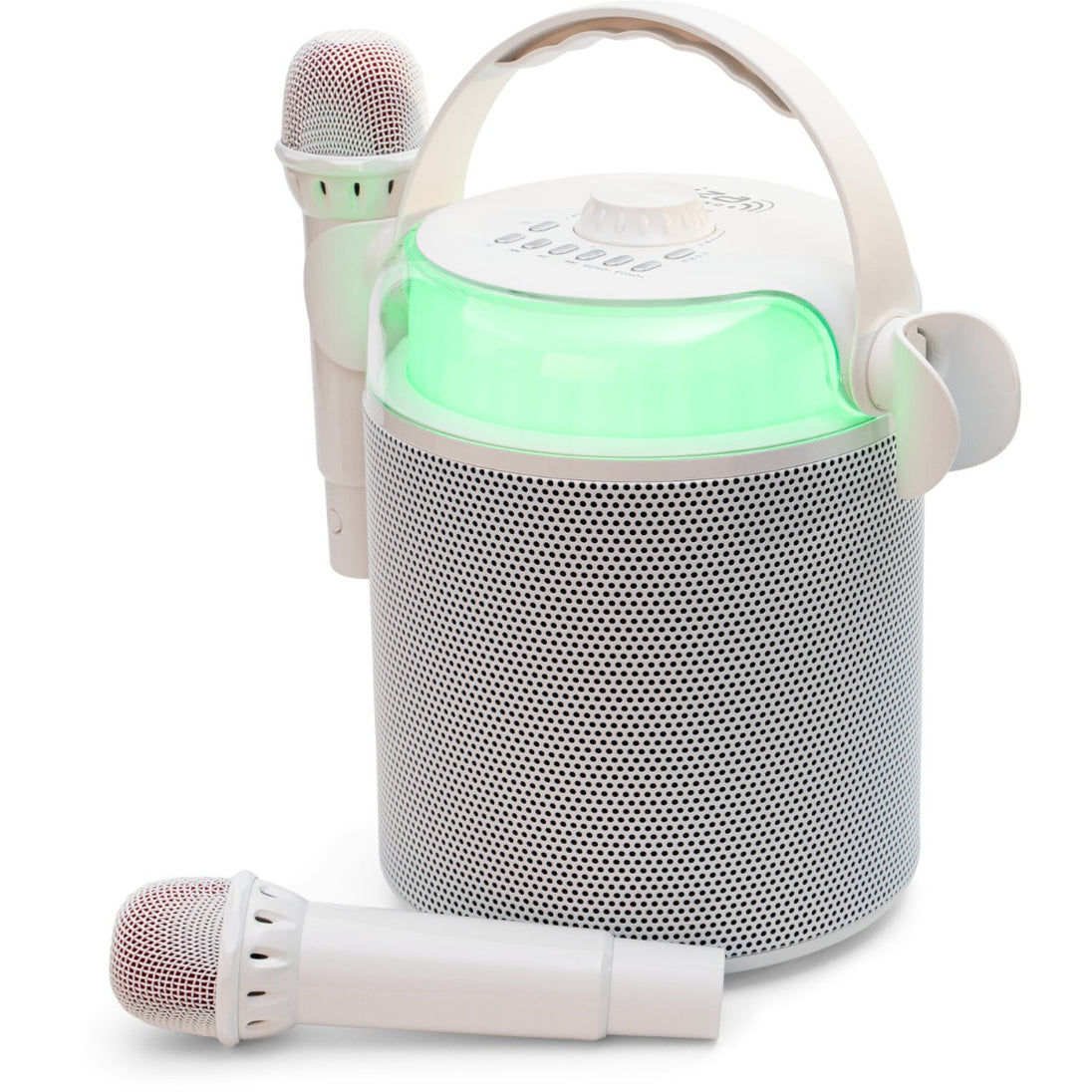 Głośnik karaoke Bluetooth Ibiza KARAHOME-WH na akumulator 120W – zdjęcie 3