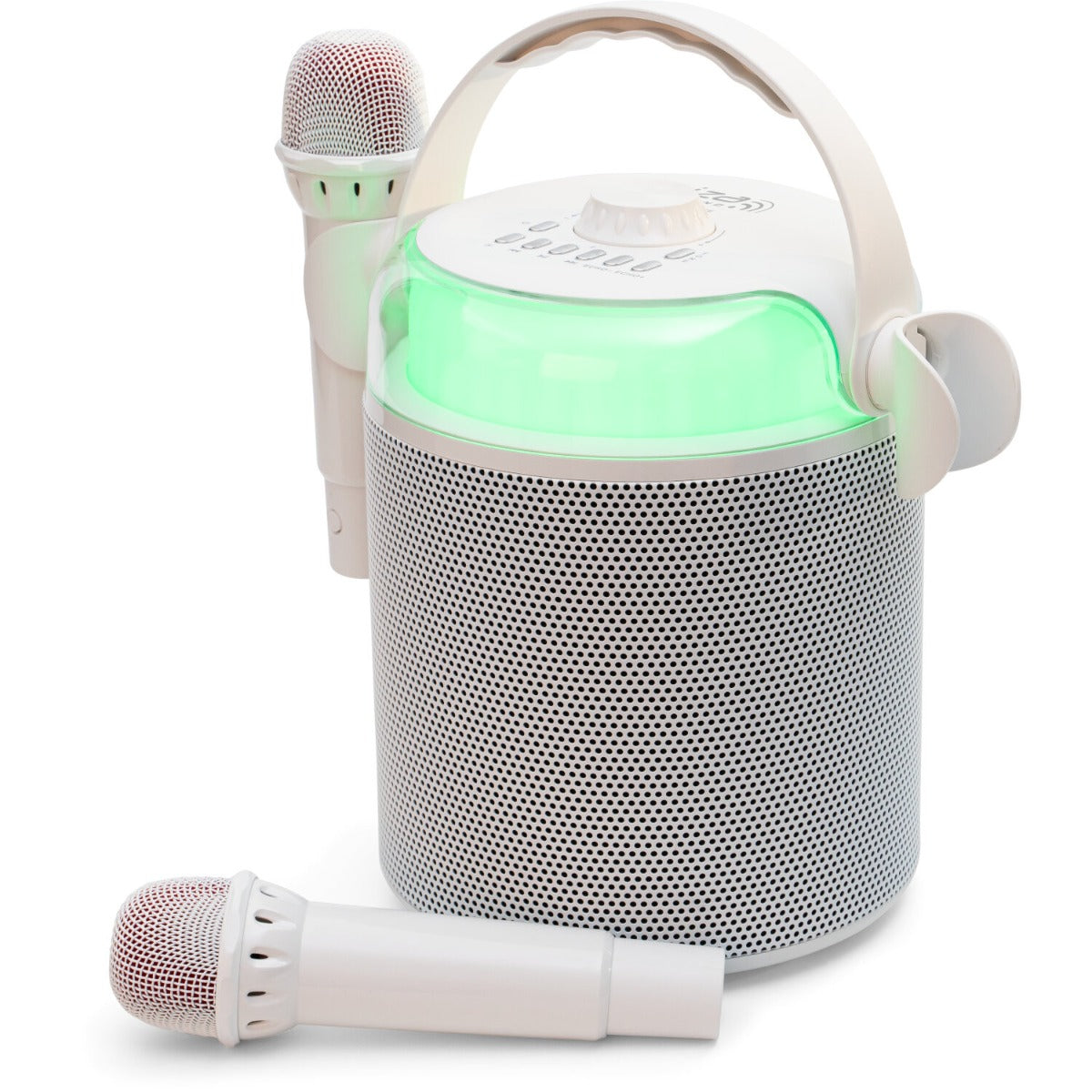 Głośnik karaoke Bluetooth Ibiza KARAHOME-WH na akumulator 120W – zdjęcie 3