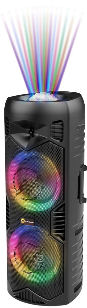 Głośnik karaoke Bluetooth N-Gear Let's Go Party 5150 w kolorze czarnym