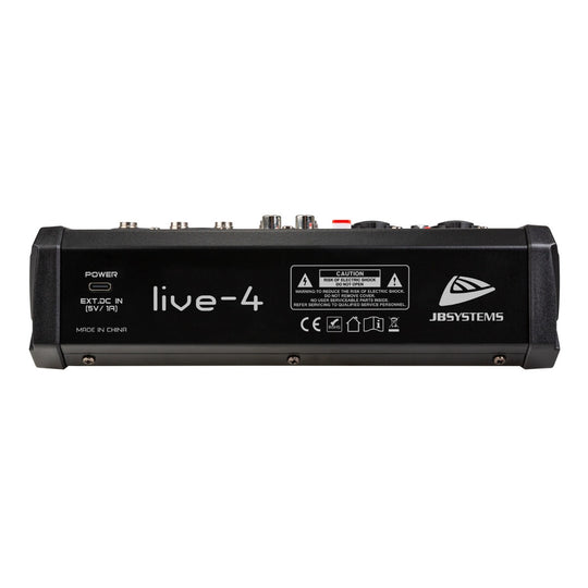 JB Systems Live 4 Kompaktowy mikser PA 4 wejścia / 3 kanały – zdjęcie 2