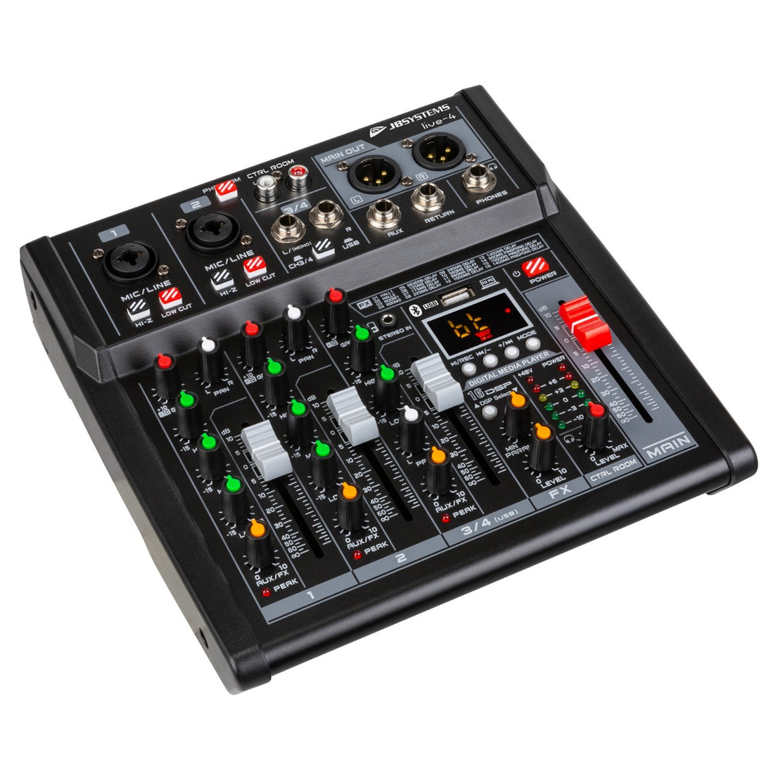 JB Systems Live 4 Kompaktowy mikser PA 4 wejścia / 3 kanały