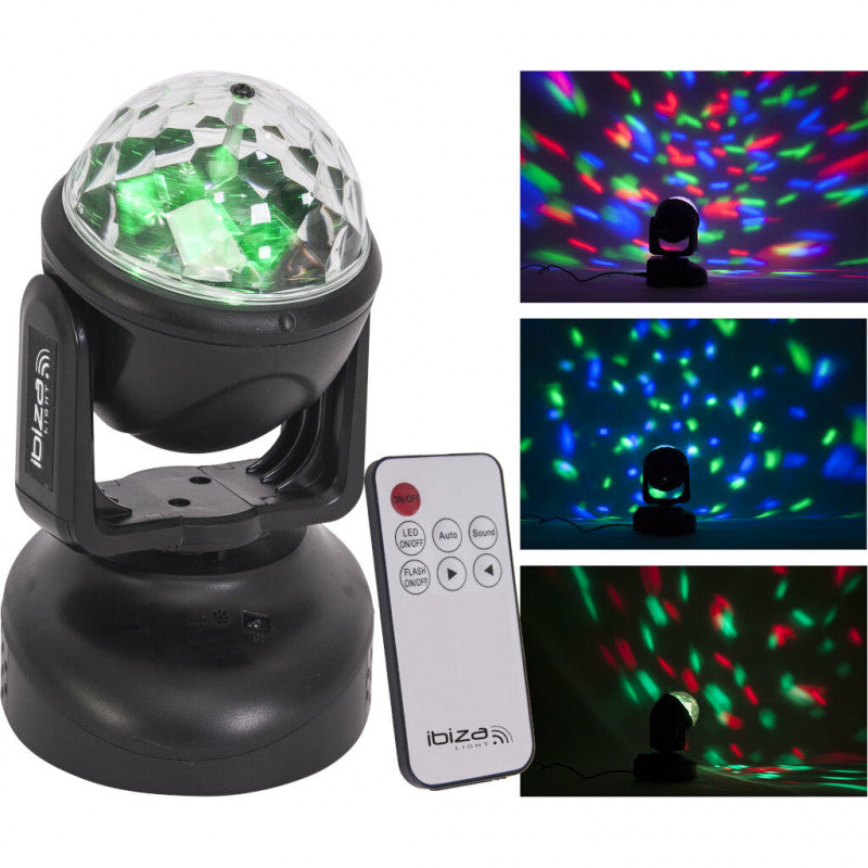 Ibiza Light LMH-ASTRO astro RGB LED ruchoma głowa 6x 3W