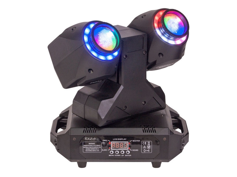 Ibiza Light MHBEAM60-FX podwójna ruchoma głowica 2 w 1 z oświetleniem typu wash beam i funkcją DMX