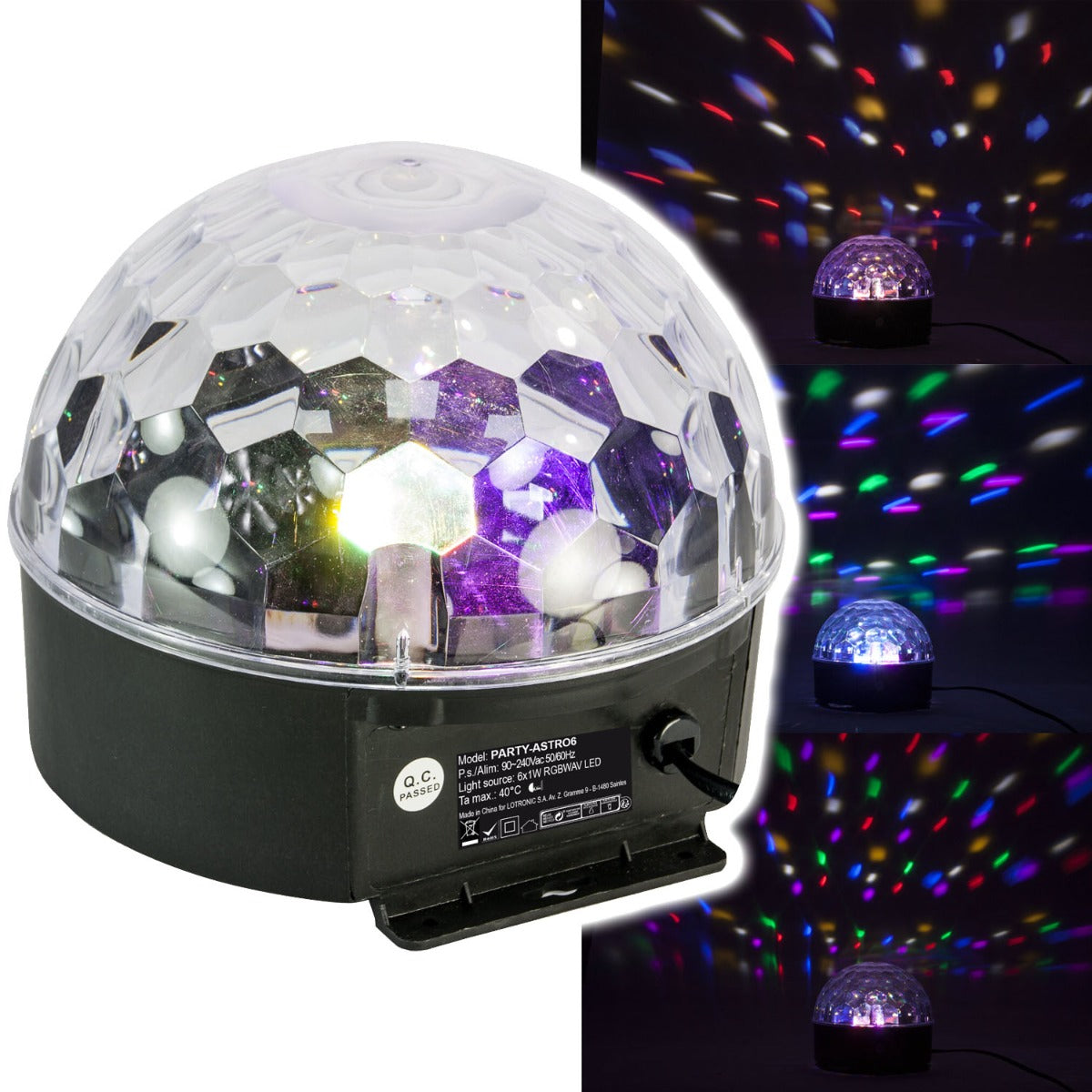 Party Light PARTY-ASTRO6 6-kolorowy efekt świetlny LED Astro