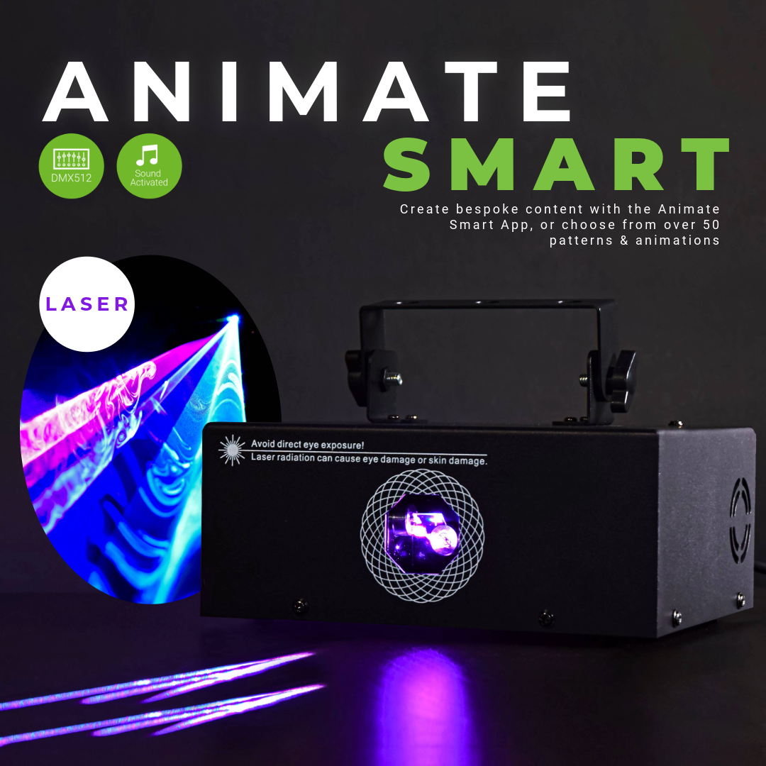 Citronic Animate Smart: inteligentny laser animacyjny RGB – zdjęcie 2