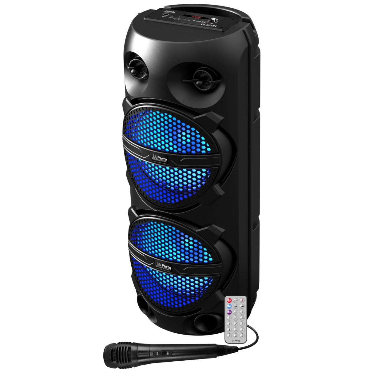 Party Pluton, głośnik Bluetooth z baterią, oświetleniem i mikrofonem