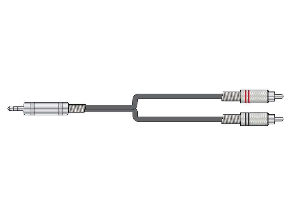Chord 2R-3.5MM Professional kabel jack 3,5 mm - RCA 1,5 m – zdjęcie 2