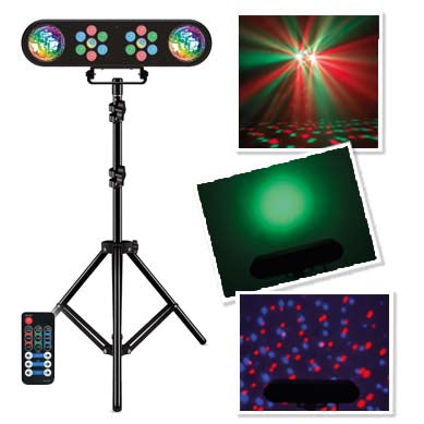 QTX Par-t Bar: Bar imprezowy LED ze statywem